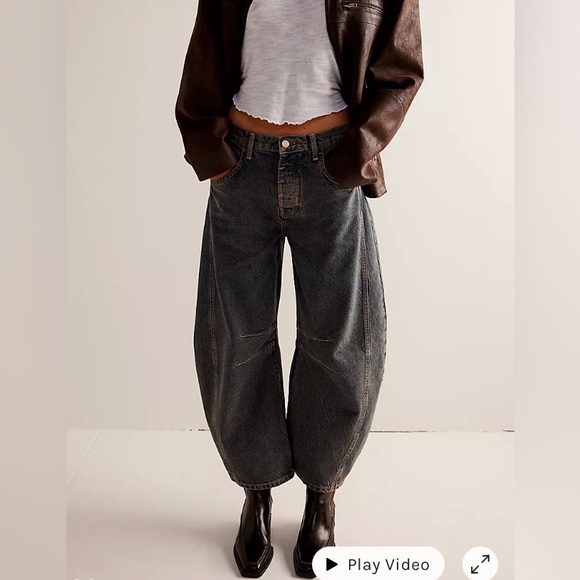 We The Free Denim - NWT We The Free Good Luck Mid-Rise Barrel jeans 26 Ian Indigo